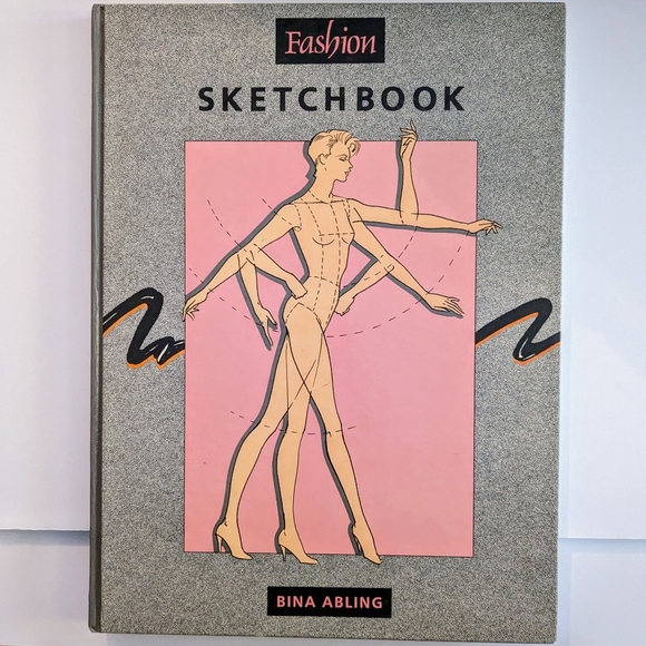 Fashion Sketchbook by Bina Abling - Vintage 1988 Clothing Design Book - Picture 1 of 5